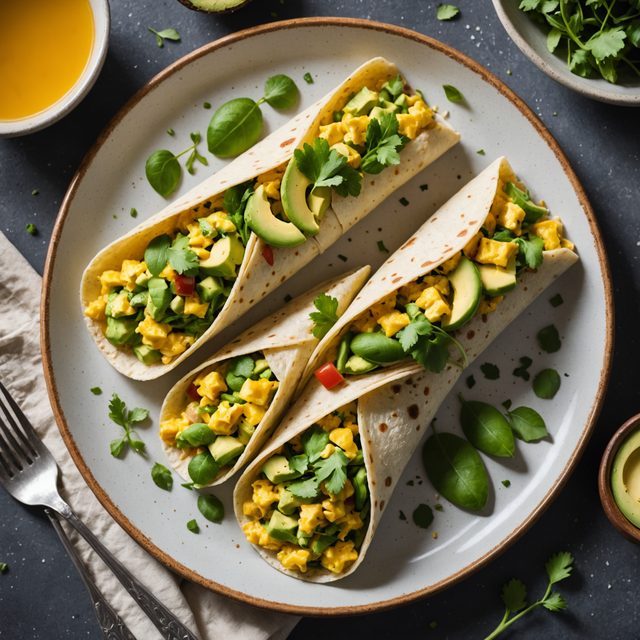Scrambled Egg & Avocado Wraps