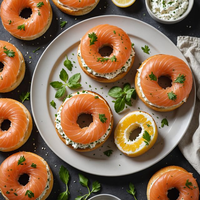Smoked Salmon & Cream Cheese Bagels